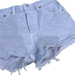 Levi’s 501 Button Fly High Waist Denim Shorts Size 29 Lilac